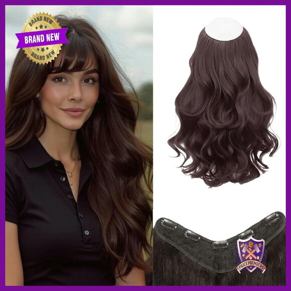 20 Inch Clip In Hair Extension 160g Wavy Synthetic Full Volume main image 4